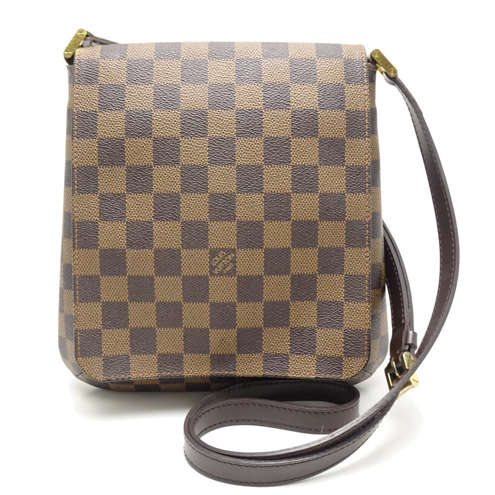 Louis Vuitton Damier Musette Salsa Ebene Diagonal Shoulder Brown